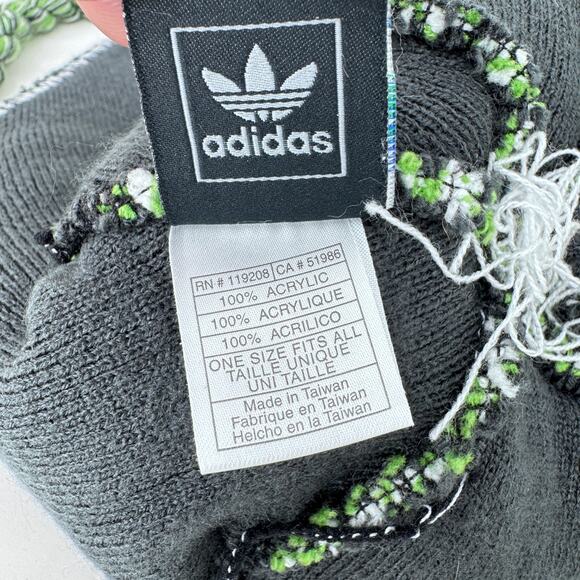 Adidas MLS Portland Timbers Beanie Hat Ear Flap Pom Pom Green White Womens OS - Picture 8 of 9